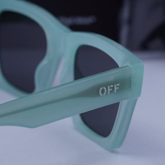 Off-White OERI13X VALDEZ 5307 Square Sunglasses – Sage/Dark Grey